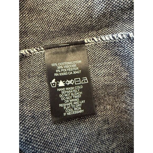 NEW Nic+Zoe Navy French Terry “Style Doesn’t Stop” Tunic Sweater/Top Sz M Preppy - Picture 7 of 13